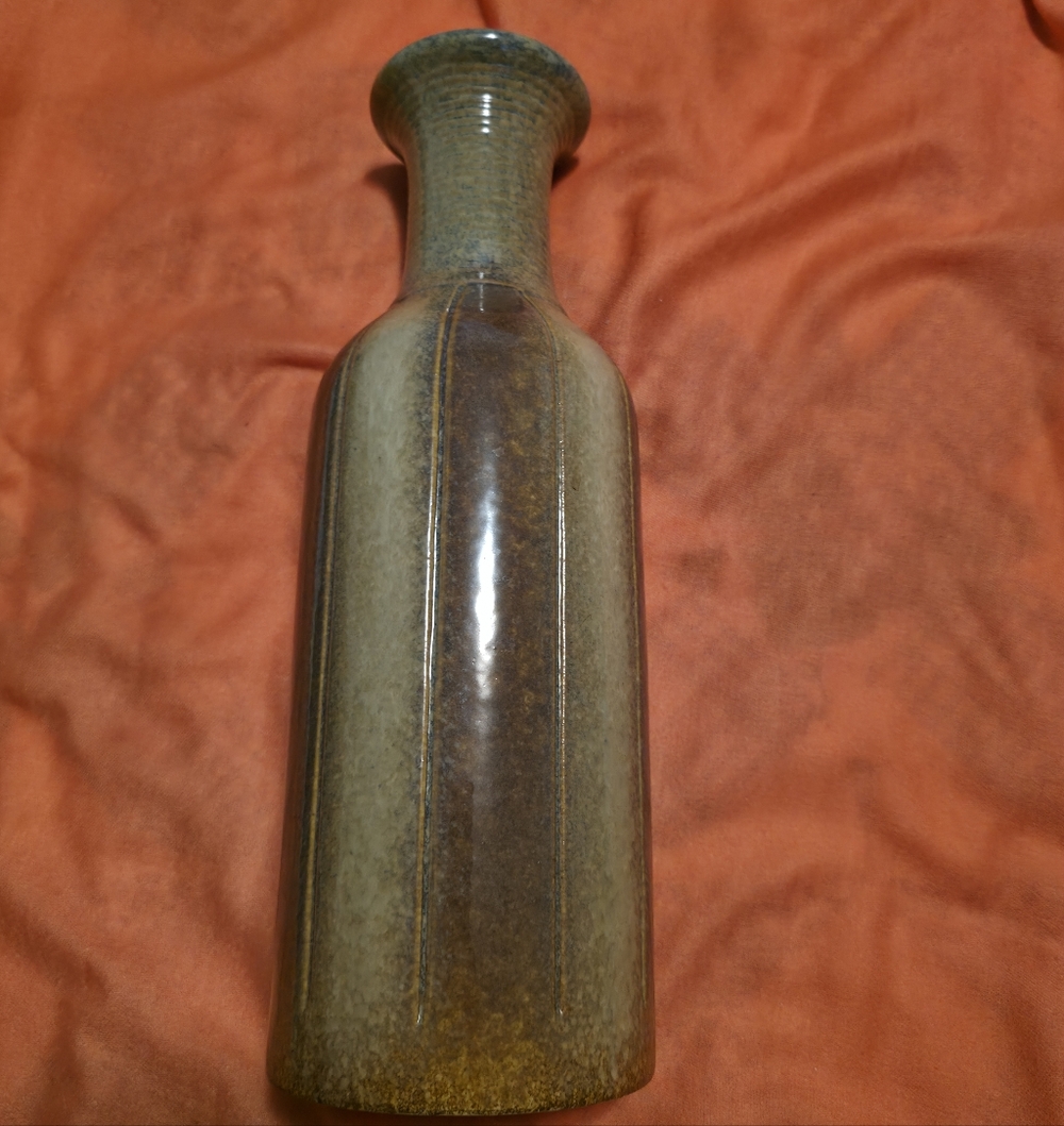4/$67 Deal! Elegant Vintage Brown Ceramic Vase